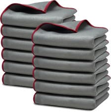 Image of Glass Cleaning Cloths Large Magic Microfibre Cloth For Windows, Mirrors and Car