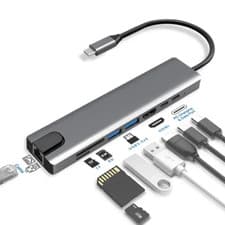 Image of USB 3.0 Type-C to Ethernet RJ45 Adapter 100Mbps Network LAN USB-C Hub