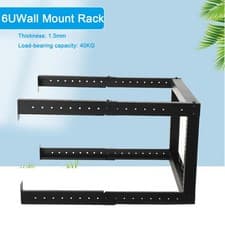 Image of 6U Wall Mount Server Rack Network Rack Server Equipment Open Frame Adjustable