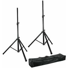 Image of Pulse Twin Adjustable Speaker Stands Kit with Carry Bag SSKIT1