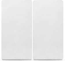 Image of 2 X Cot Fitted Sheets 120X60Cm - 100% Cotton, Soft Breathable Baby Cot Sheets (W