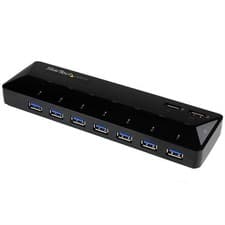 Image of StarTech 7-Port USB 3.0 Hub plus Dedicated Charging Ports - 2 x 2.4A Ports~7-...