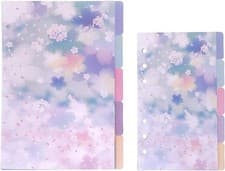 Image of Index Tabs for A5/A6 6-Holes Cover Round Ring View Binder File Folder Loose Leaf