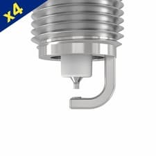 Image of Iridium Spark Plugs x4 Ignition Electrical Replacement Spare - Denso SC16HR11