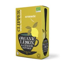 Image of Clipper Tea Bags Organic Lemon & Ginger Infusion 20 Bags