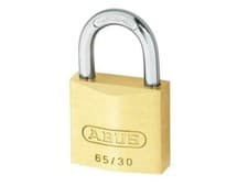 Image of ABUS Mechanical 65/30Mm Brass Padlock Keyed Alike 301 ABUKA02333