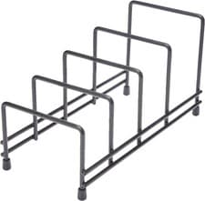 Image of Delfinware 2625BK Black Plate Storage Rack