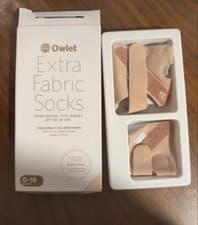 Image of Owlet Extra Fabric Socks - dusty rose