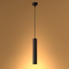Image of Modern Cylinder Pendant Ceiling Light Integrated LED Suspended Downlight