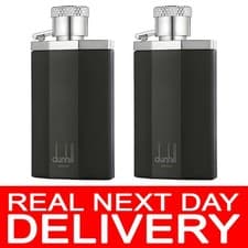 Image of 2 x Dunhill DESIRE BLACK Eau de Toilette 100ml *** DAMAGED BOX