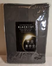 Image of Grey kSolar Thermal Pencil Pleat Blackout Ready Curtains,46x54 inches/ 117x137cm