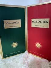 Image of 💞Emerald Oud & Oud Saffron Couple Perfume Gift Set– Fragrances for Him & Her💞