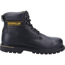 Image of Caterpillar Holton Safety Boot Mens Premium Leather Workwear Safety Boots
