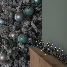 Image of 18.5m 1440 LED Christmas Cluster String Lights with Timer in White & Warm White
