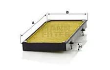 Image of Cabin filter Engine compartment, air intake left FP 3454 MANN-FILTER for RENAULT