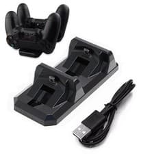 Image of PS4 Dual Charging Charger Dock Station Stand for Playstation 4 Controller Pad UK