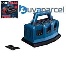 Image of Bosch GAL 18V6-80 6 Port Multi Bay Fast Battery Charger 14.4v - 18v GAL18V680