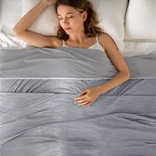 Image of Cooling Weighted Blanket for Adults, Double-Sided Breathable Heavy Blanket
