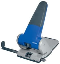 Image of Esselte Leitz 51800035 Filing Hole Punch up to A3 6.5 mm with Stop Rail Blue Blu