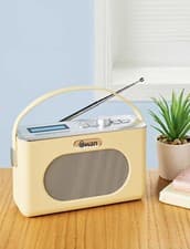 Image of Swan SRA43010CN Retro DAB Bluetooth Radio, LCD Display with Blue Backlight, 20