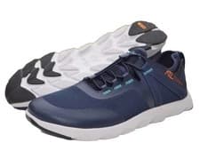 Image of Clarks ATL COAST ROCK Men’s Navy Combi Textile Trainers Uk Sizes 11 G EU 46.