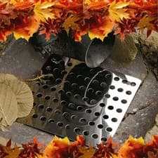 Image of Swirl Drain Guard Cover Stainless Steel Rustproof Plate Square Grate 6”/15cm