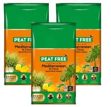 Image of Miracle-Gro Peat-Free Premium Mediterranean & Citrus Plant Compost, 30L