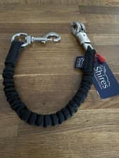 Image of Shires Bungee Breakaway Trailer Tie Black BNWT