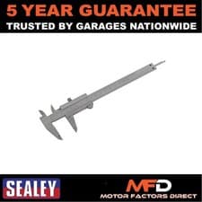 Image of Sealey Vernier Caliper 6" (150mm) (0.02mm 1/1000" Acc) AK962