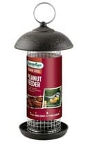 Image of Gardman Black Steel Peanut Feeder Wild Birds Garden Bird Care A01171