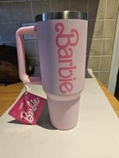 Image of New Barbie XL 1200ml Multiway Travel Cup Mug with Handle. No Lid Or Straw