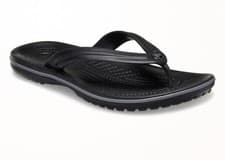 Image of Crocs Men and Women's Crocband Flip White Black