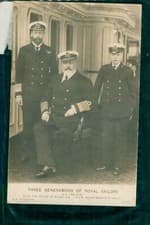Image of Royalty Postcard - Three Generations of Royal Sailors