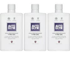Image of 3 x AUTOGLYM HIGH PERFORMANCE TYRE GEL Shine 500ML Free P & P