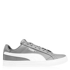 Image of Puma Smash Vulcan 3 Low Sneakers Mens Gents Padded Ankle Collar Textured