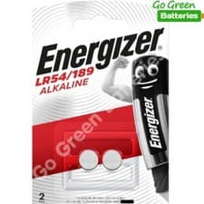 Image of 2 x Energizer LR54 1.5V Alkaline Battery 189, AG10, V10GA, LR1130, D189A, 389