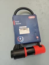 Image of ABUS 440A Alarm U-Lock Black/Red, Hardened Steel, 100 DB
