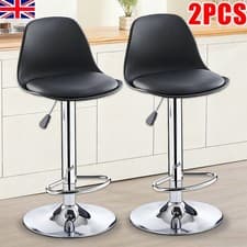 Image of 2PCS Bar Stools Adjustable Breakfast Swivel Gas Lift Chair Kitchen Cafe Pub Tool