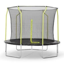 Image of 10FT Kids Garden Trampoline With Safety Net Enclosure Ladder & Anchor Kit