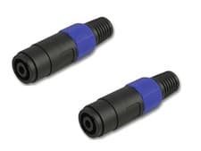 Image of 2 x Speaker Connector Female Inline Socket 4 Pole Compatible with Speakon