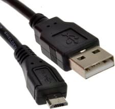 Image of USB Charger Cable Power Lead For BT Video 5000 Baby Unit Baby Monitor Black