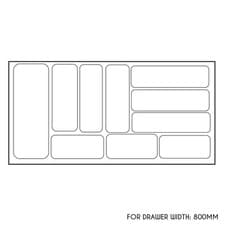 Image of High Quality Plastic Cutlery Tray For Kitchen Drawers, Various Sizes/Formations