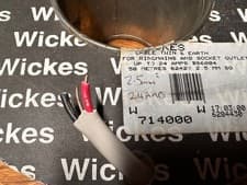 Image of Approx 14 m 2.5mm² Twin Earth Cable Red & Black Old Colours Stock BS6004
