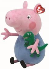 Image of Official TY Original 6" George Pig (Peppa Pig) Beanie Babies - New With Tags