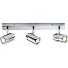 Image of Triple 3 Bar Ceiling Spotlight 3 x 20W GU10 Knightsbridge BA03B3