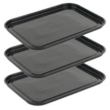 Image of Salter Baking Tray 3 Pack 36cm Vitreous Enamel Coated Steel Oven Pan PFAS-Free