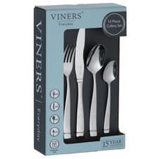 Image of Viners Everyday Purity Stainless Steel 16PC Cutlery Set Giftbox 4 Settings