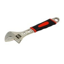 Image of 12"/300mm Adjustable Spanner Wrench Wide jaw Chrome Vanadium Steel Soft Grip