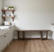 Image of Classic Simple Modern Country Design Bench kitchen dining seating