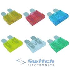 Image of Standard Blade Fuse Automotive Auto Car 1A 2A 3A 5A 7.5A 10A 15A 20A 25A 30A 40A